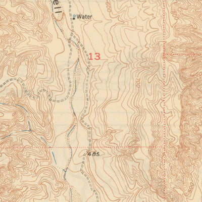 United States Geological Survey Canada Gobernadora, CA (1949, 24000-Scale) digital map