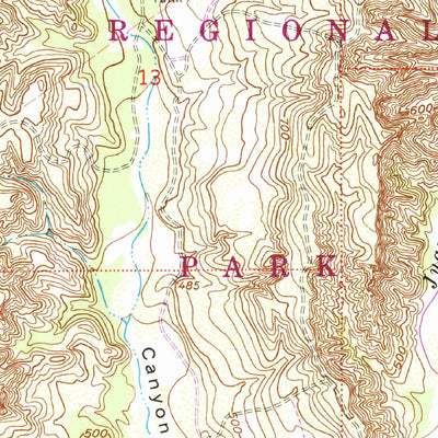 United States Geological Survey Canada Gobernadora, CA (1968, 24000-Scale) digital map