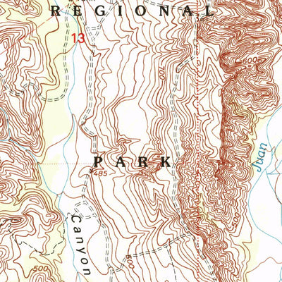 United States Geological Survey Canada Gobernadora, CA (1997, 24000-Scale) digital map