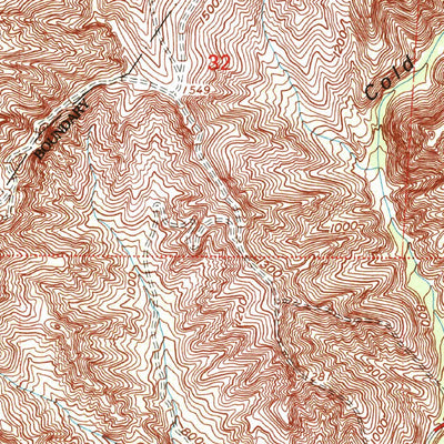 United States Geological Survey Canada Gobernadora, CA (1997, 24000-Scale) digital map