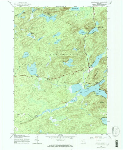 United States Geological Survey Canada Lake, NY (1945, 24000-Scale) digital map