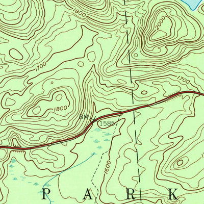 United States Geological Survey Canada Lake, NY (1945, 24000-Scale) digital map