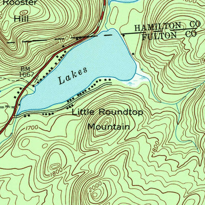 United States Geological Survey Canada Lake, NY (1945, 24000-Scale) digital map