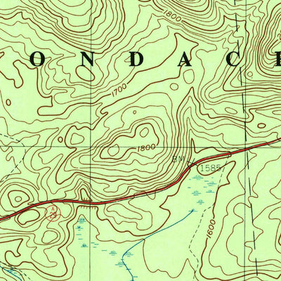 United States Geological Survey Canada Lake, NY (1997, 24000-Scale) digital map