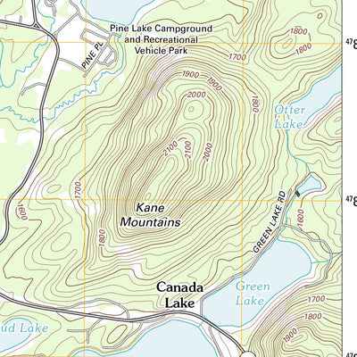 United States Geological Survey Canada Lake, NY (2013, 24000-Scale) digital map