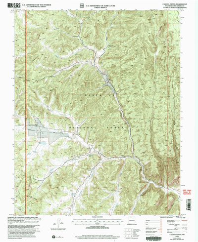 United States Geological Survey Canada Ojitos, NM (2002, 24000-Scale) digital map