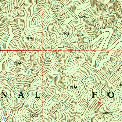 United States Geological Survey Canada Ojitos, NM (2002, 24000-Scale) digital map