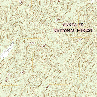 United States Geological Survey Canada Ojitos, NM (2020, 24000-Scale) digital map