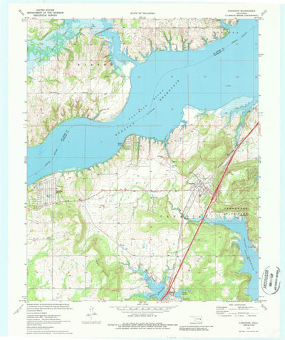 United States Geological Survey Canadian, OK (1971, 24000-Scale) digital map