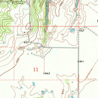 United States Geological Survey Canadian, OK (1971, 24000-Scale) digital map