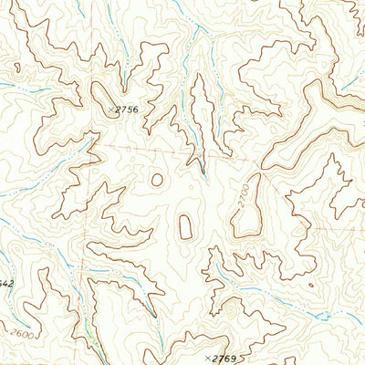 United States Geological Survey Canadian West, TX (1972, 24000-Scale) digital map