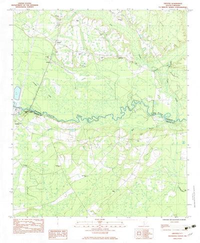 United States Geological Survey Canadys, SC (1982, 24000-Scale) digital map