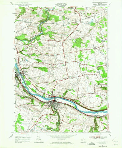 United States Geological Survey Canajoharie, NY (1944, 24000-Scale) digital map