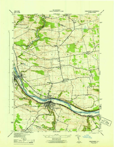 United States Geological Survey Canajoharie, NY (1946, 31680-Scale) digital map