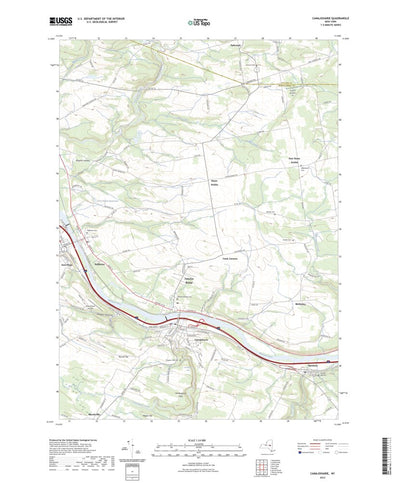 United States Geological Survey Canajoharie, NY (2023, 24000-Scale) digital map