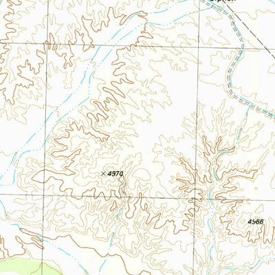United States Geological Survey Canal Creek, NM-CO (1983, 24000-Scale) digital map