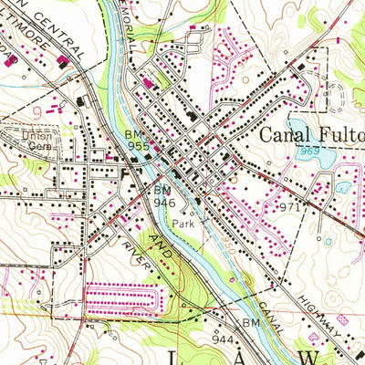United States Geological Survey Canal Fulton, OH (1958, 24000-Scale) digital map