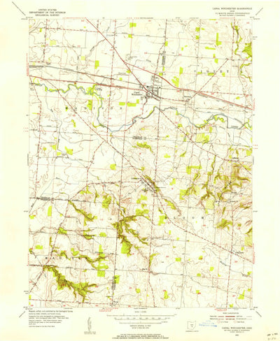 United States Geological Survey Canal Winchester, OH (1955, 24000-Scale) digital map