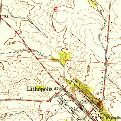 United States Geological Survey Canal Winchester, OH (1955, 24000-Scale) digital map