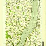 United States Geological Survey Canandaigua Lake, NY (1942, 31680-Scale) digital map