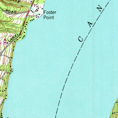 United States Geological Survey Canandaigua Lake, NY (1951, 24000-Scale) digital map