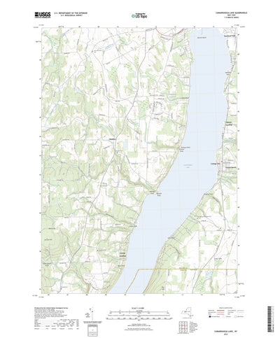 United States Geological Survey Canandaigua Lake, NY (2023, 24000-Scale) digital map