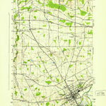 United States Geological Survey Canandaigua, NY (1942, 31680-Scale) digital map