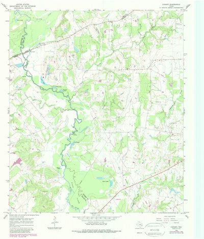 United States Geological Survey Canary, TX (1965, 24000-Scale) digital map