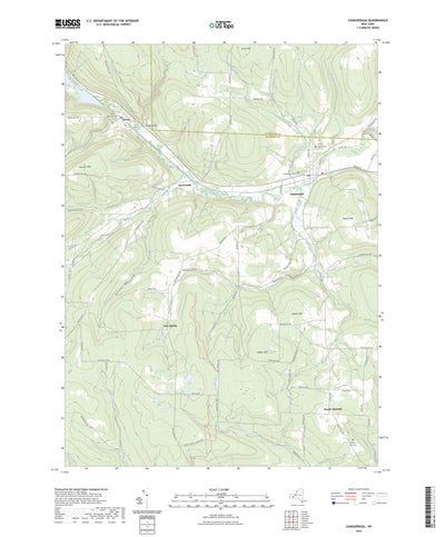 United States Geological Survey Canaseraga, NY (2023, 24000-Scale) digital map