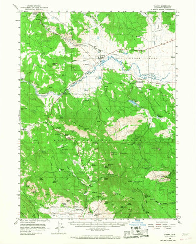 United States Geological Survey Canby, CA (1961, 62500-Scale) digital map
