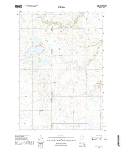United States Geological Survey Canby NW, MN (2022, 24000-Scale) digital map