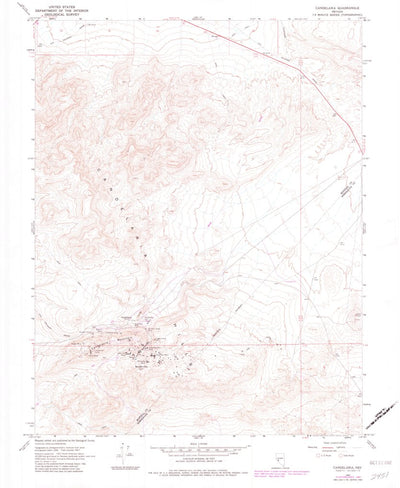 United States Geological Survey Candelaria, NV (1967, 24000-Scale) digital map