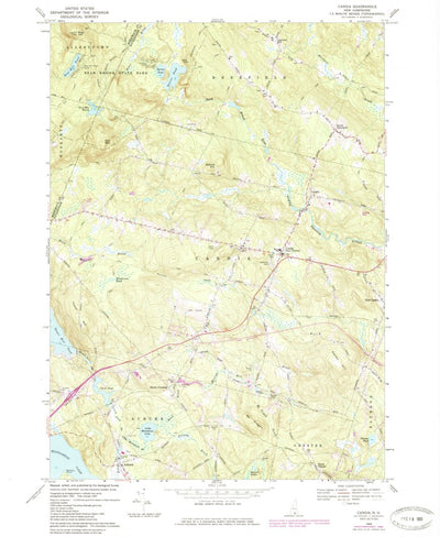 United States Geological Survey Candia, NH (1969, 24000-Scale) digital map