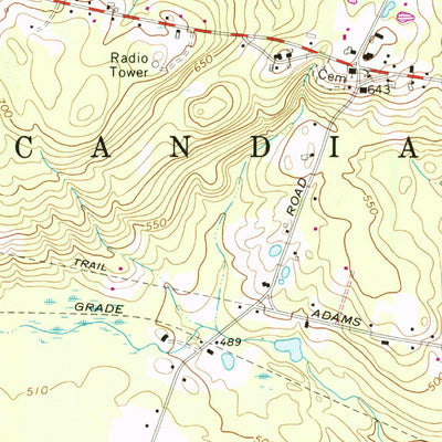 Candia, NH (1969, 24000-Scale) Map by United States Geological Survey ...