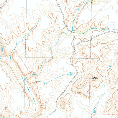 United States Geological Survey Candilla Canyon West, TX (1983, 24000-Scale) digital map