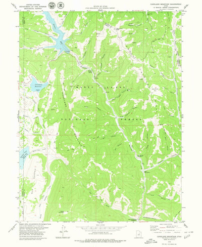 United States Geological Survey Candland Mountain, UT (1979, 24000-Scale) digital map
