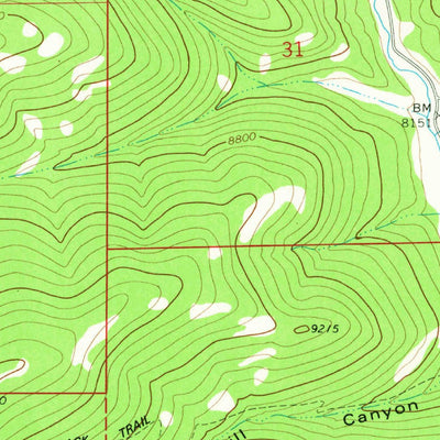 United States Geological Survey Candland Mountain, UT (1979, 24000-Scale) digital map