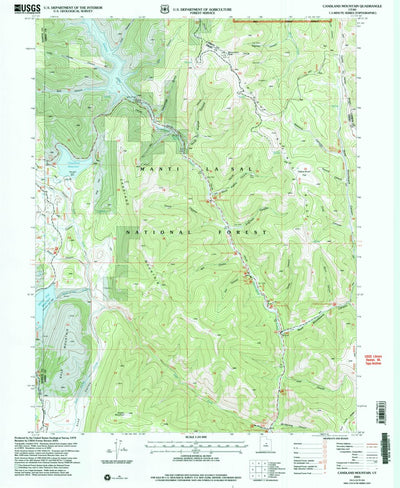 United States Geological Survey Candland Mountain, UT (2001, 24000-Scale) digital map