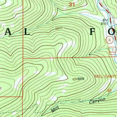 United States Geological Survey Candland Mountain, UT (2001, 24000-Scale) digital map
