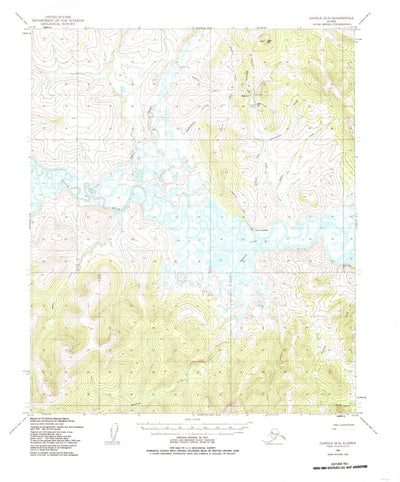 United States Geological Survey Candle A-5, AK (1950, 63360-Scale) digital map