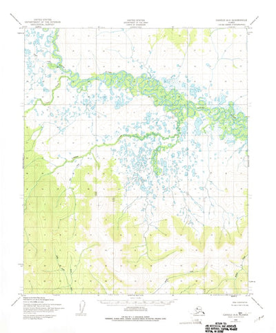United States Geological Survey Candle A-6, AK (1950, 63360-Scale) digital map