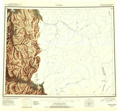 United States Geological Survey Candle, AK (1951, 250000-Scale) digital map