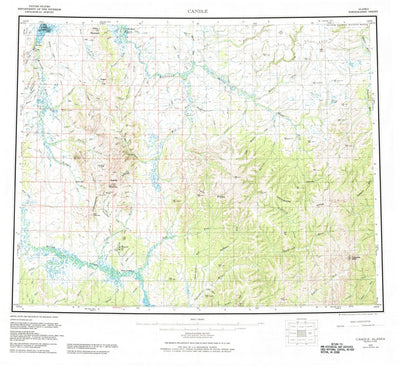 United States Geological Survey Candle, AK (1955, 250000-Scale) digital map
