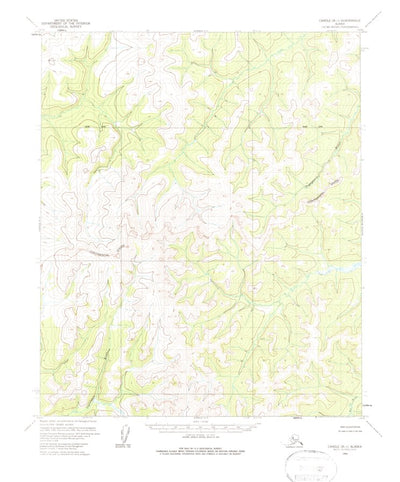 United States Geological Survey Candle B-1, AK (1954, 63360-Scale) digital map
