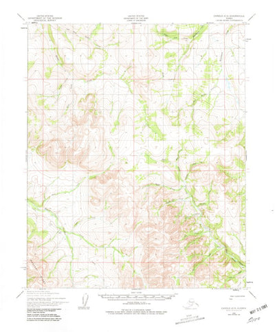 United States Geological Survey Candle C-5, AK (1950, 63360-Scale) digital map
