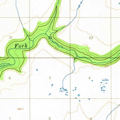 United States Geological Survey Candle D-2, AK (1954, 63360-Scale) digital map