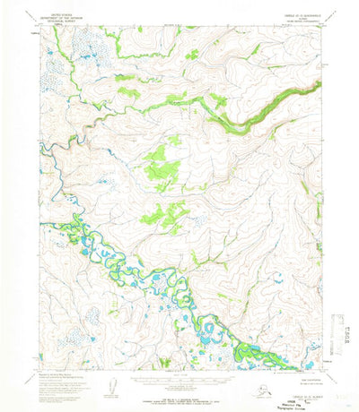 United States Geological Survey Candle D-3, AK (1955, 63360-Scale) digital map