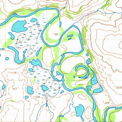 United States Geological Survey Candle D-3, AK (1955, 63360-Scale) digital map