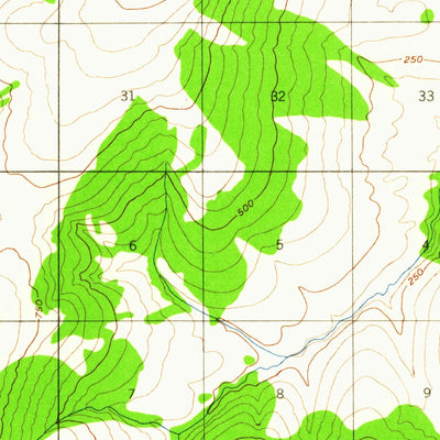 United States Geological Survey Candle D-5, AK (1951, 63360-Scale) digital map