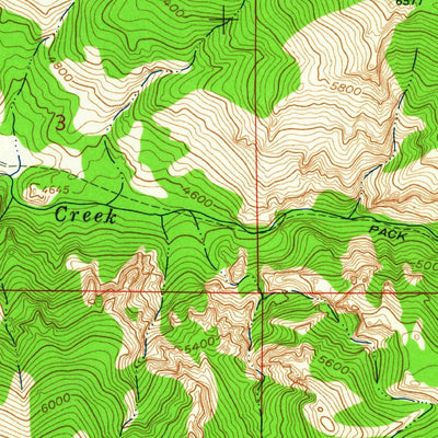 United States Geological Survey Candle Mountain, MT (1962, 24000-Scale) digital map